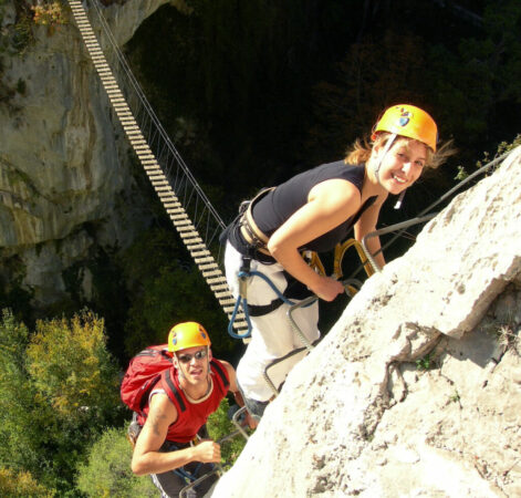 Via Feratta et Cordatta dans les gorges du Verdon