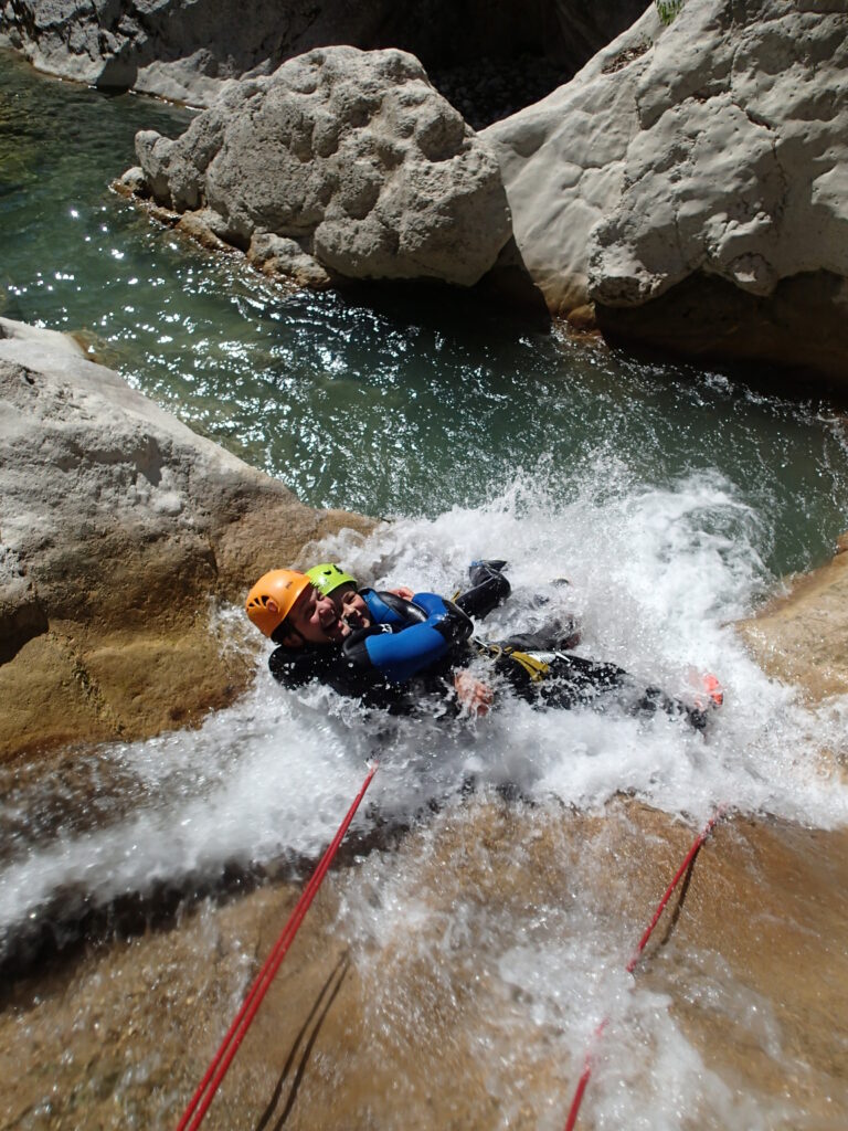 Canyoning in the Canyon Le Mas Provence